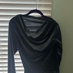 Elegant Black Draped Top